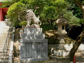 香取神宮(16)総門前の狛犬.JPG